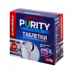 Таблетки для посудомоечных машин Maunfeld Purity Premium all in 1 MDT60PP