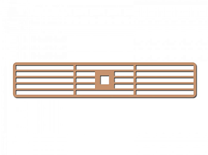 Декоративная решетка для варочной панели Kuppersbusch KMI 8590.0 SR DK 8597 Copper